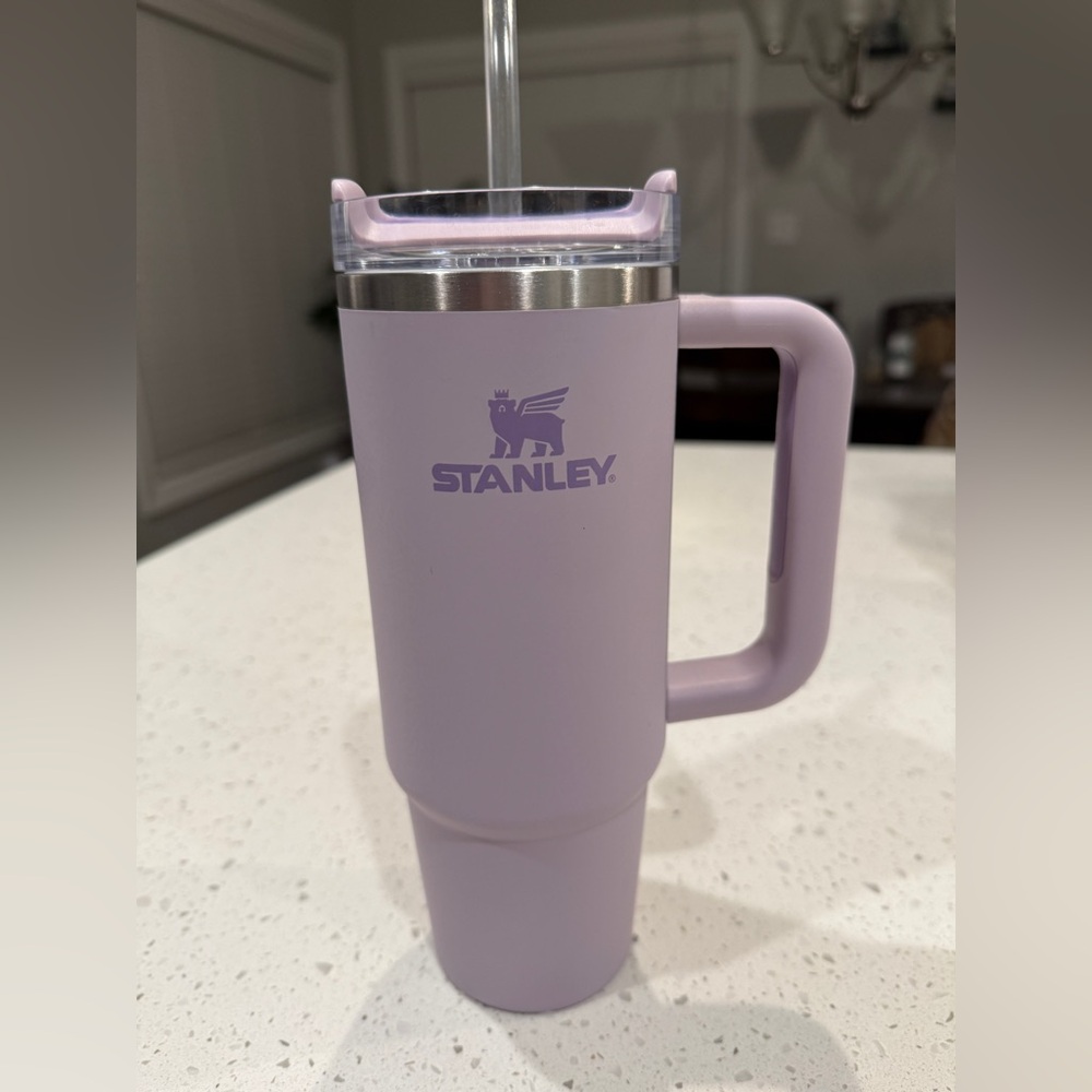 30oz Stanley Purple Tumbler with Handle